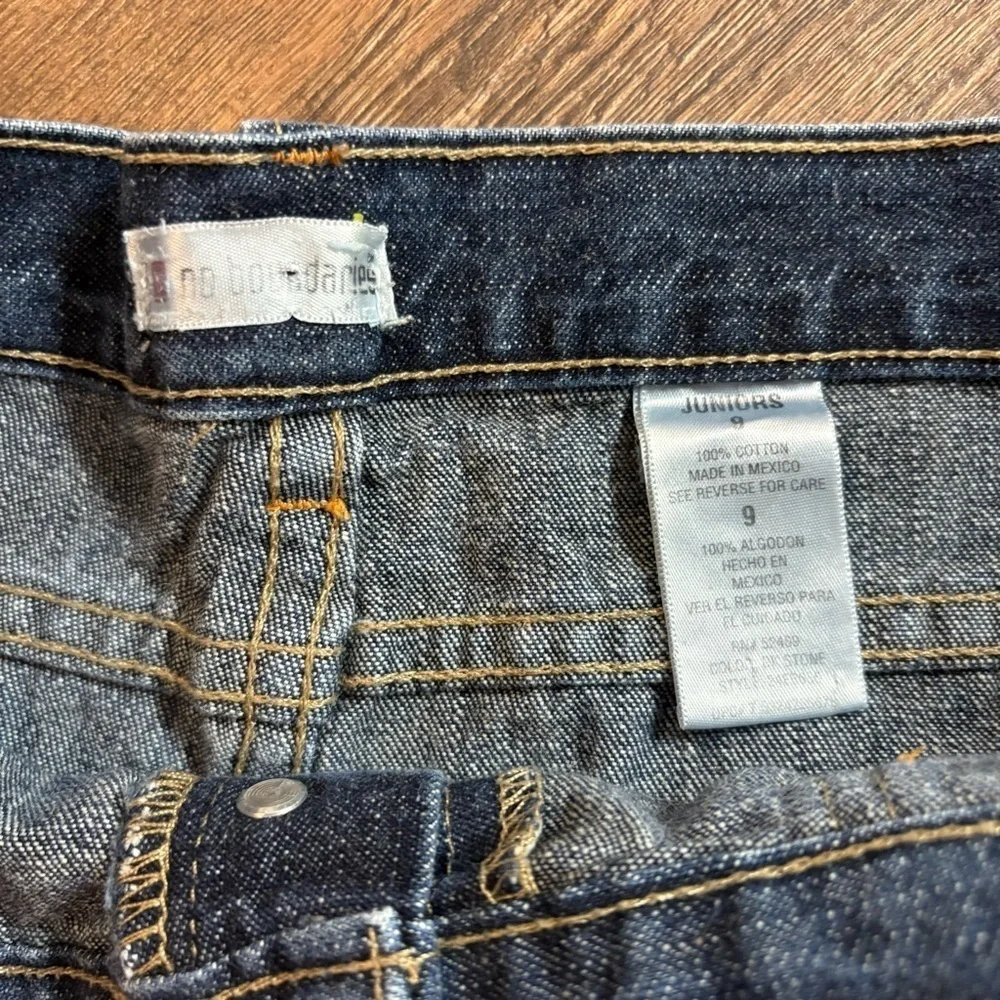 Low rise Y2K button fly denim shorts